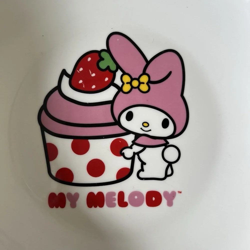 SET OF 3 -My Melody Cupcake Sanrio 9-Inch Ceramic Pasta Bowls - Picture 2 of 5